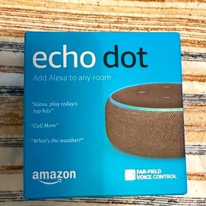 Brand New Echo Dot (3rd Gen, 2018 release) - Smart speaker with Alexa - Charcoal